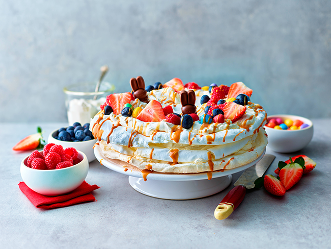 Easter Celebration Caramel Pavlova