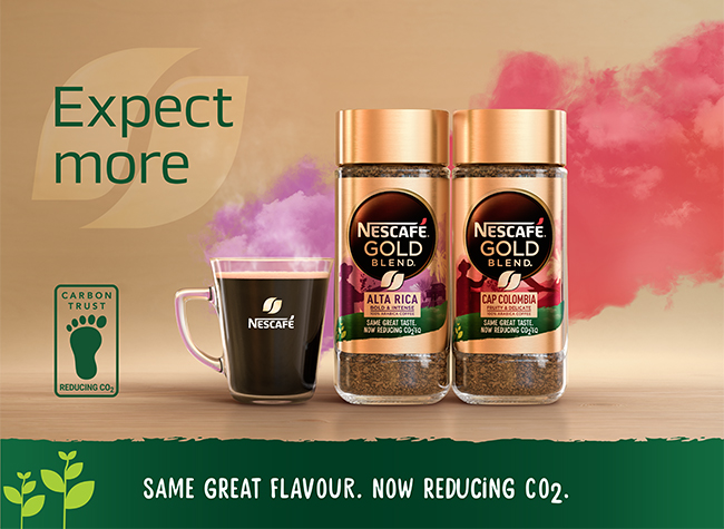 Expect more - same great flavour. Now reducing CO2