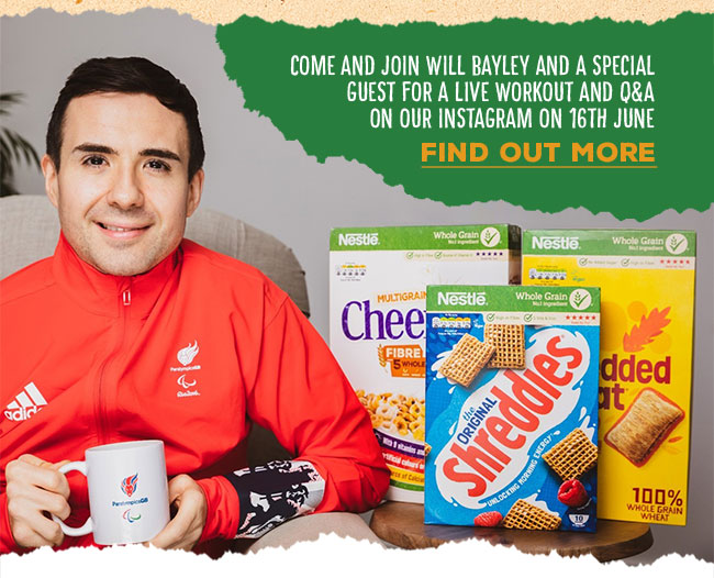 Come and join Will Bayley and a special guest for a live workout and Q&A on our Instagram on 16th June. Find out more.