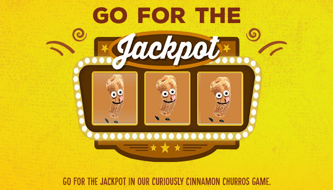 Go for the jackpot in our Curiously Cinnamon Churros game